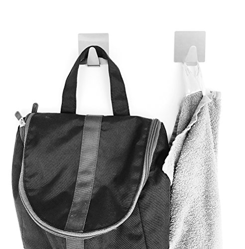 2 Stk. Permanent selbstklebende Wandhaken – Selbstklebend · Einfach zu installieren · Starke Belastbarkeit · Super starke Haftung · langlebig rostfrei- d=35mm - 4