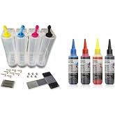 Canon E414 Pg-46 / Cl-56 ile uyumlu Bitmeyen Kartuş Tankı + 4 X 100 Ml M&uuml;rekkepli
