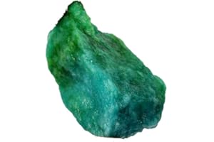 GEMHUB Natural Raw Emerald Green Gemstones for Jewelry Making 10-1000 Carat Crystals and Healing Stones | Rough Emerald Gem Stones