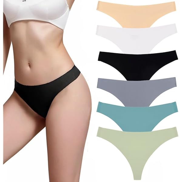 Evolyline Set van 6 strings voor dames, buikweg-onderbroeken, tanga, naadloze strings, tanga-set, hoge taille, onderbroeken, ondergoed, vrouwen, katoenen string, ademend, zacht slipje, 3-meerkleurig Evolyline Set van 6 strings voor dames, buikweg-onderbroeken, tanga, naadloze strings, tanga-set, hoge taille, onderbroeken, ondergoed, vrouwen, katoenen string, ademend, zacht slipje, 3-meerkleurig