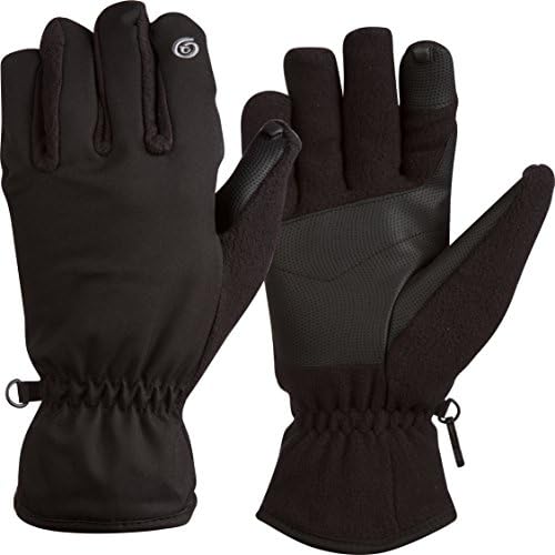 OnTipMen's Fleece Touchscreen Winter Gloves, Small, Black (OT-FLEECE-BKS)