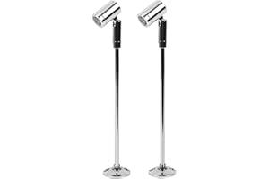 ELITLIFE Midore 2 faretti per vetrina di gioielli, girevoli, AC85 V-265 V, mini luce 21 cm, bianco caldo 3200 K