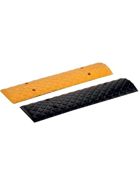 Aktion Safety 25MM Rumbler Strips 4 Meter ABS Rumbler Strips (Black and Yellow) Pack of 8 Size 500 x 150 x 25 (500MM x 8 Blocks)