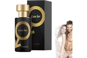 ASHOPFUN Golden Lure Pheromone Perfume, Lure Her Perfume, Romantic Pheromone Glitter Perfume, Golden Lure Pheromones to Attract Men for Women (For men-Black)