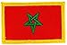 Produktbild Aufnäher Patch zum Aufbügeln, bestickt mit der marokkanischen Flagge Marokkos Harley backpack