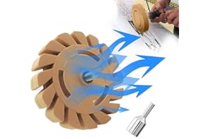 Tucana Gear Design Eraser Wheel, Adhesive & Decal Removal Tool - Removes Scratches, Decals, Tape & Graphics on Car, RVs, Boat & Trucks - 4" Diameter with Drill Adapter