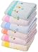 Kuchipoo Baby Wash Cloth Napkins Hankies - Pack of 6 (Multicolor) 26 cm x 26 cm RS.299.00