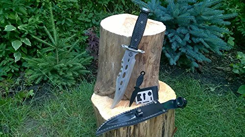 36cm CANADA „Forrest Ranger 2th.“ Mega Bowie- Jagd- Outdoor- Survival- Messer incl. Dolch Beimesser incl. 12in1 Survival-Card - 3