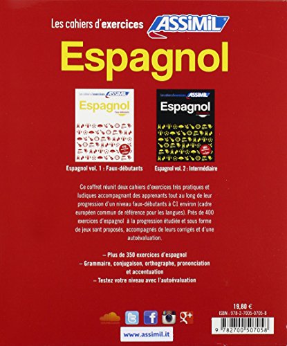 Livres Couvertures de Coffret Cahiers Espagnol 1 + 2