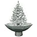 Produktbild JEMIDI Weihnachtsbaum mit Schneefall - 75cm Schneiender Tannenbaum Christbaum Schnee Selbstschneiend (Silber)
