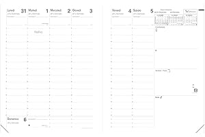 Quo Vadis 016009Q Agenda PRESIDENTE Lingua italiana Anno 2026 Formato 21x27 cm Settimanale 13 Mesi Dicembre-Dicembre Carta Bianca Ricambio Agenda Blisterato Copertina in Cartone Bianco