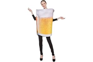 SNAILIFY EraSpooky Beer Bottle Glass Costume Real Beer Pint Outfits para adultos (talla única)