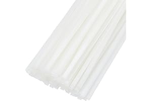 BENECREAT 120 pieza de Tiras Adhesivas Térmicas WhiteSmoke, Tiras Adhesivas Térmicas de 288x4mm de Largo para Encuadernar Fotografías, Álbumes, Manualidades, Libros de Texto, 1mm de Espesor