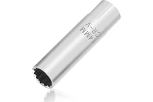 GENERIC 14mm Spark Plug Socket - 12 Point Thin Wall Removal Tool 3/8 Inch Drive - Built-in Spring Clips for Easy Spark Plug Removal - Automotive Sparking Plug Wrench (14mm)