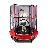 -Trampolín con paquete de caja que incluye la caja de red de seguridad, kit de anclaje.