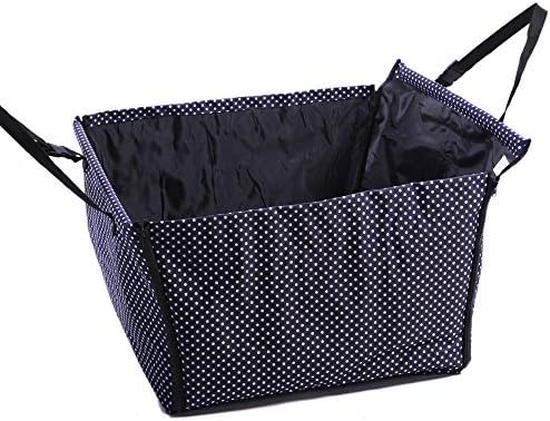 Car Seat Dog 60x50x35 cm Dog Seat Car Protection Dog Basket for Rear Seat Transport Bag Cover Strap Adjustable Waterproof Safe Transport for Cat Dog