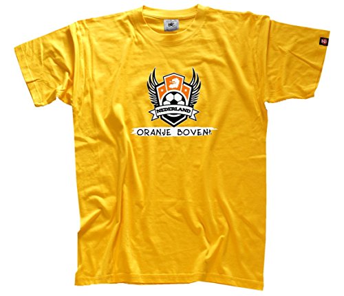 EM Football Collection 2016 fussball – Niederlande Nederlande Holland T-Shirt Gelb XXXL