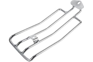 PISSENTE Solo Seat Laggage Rack, Motorcycle Metal Rear Luggage Rack Luggage Support Shelf for Motorcycle XL883/1200(Silver)