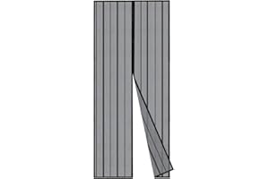 Sekey 145x220 cm Zanzariera Magnetica per Porta, anti Insetti, per Legno, Ferro, Porte in Alluminio, Facile da Installare, Non è Necessario Praticare Fori, Apertura e Chiusura Silenziosa, Nero