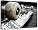 Produktbild Skateboard Deck auf Wiese, Format:80x60 cm, Bild auf Leinwand bespannt, riesige XXL Bilder komplett und fertig gerahmt mit Keilrahmen, Kunstdruck auf Wand Bild mit Rahmen, günstiger als Gemälde oder Bild, kein Poster oder Plakat
