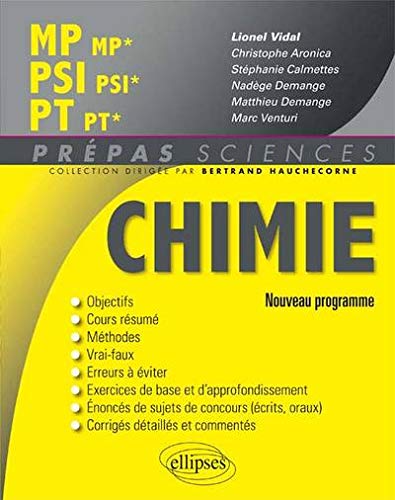 Télécharger Chimie MP/MP* PSI/PSI* PT/PT* Programme 2014 PDF Ebook En Ligne