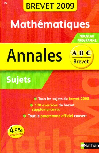 Annales : Mathématiques