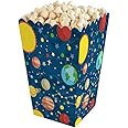 Pack Of 10 Space Theme Popcorn Box-Holder For Party|Outer Space Universe Theme - Multicolor