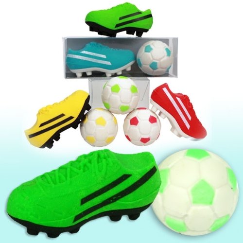 2er Fußball Set- 1Fußballschuh und 1 Fußball als Radierer.