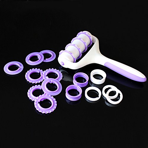 OUNONA Dekorieren Werkzeuge Kunststoff Fondant Ribbon Cutter (Lila) - 7