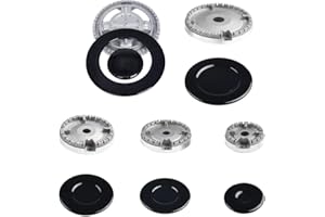 ReachMall Kochfeld-Brenner-Set, Kochgeschirr-Hut-Set, Herddeckel, Ofen-Gasherd-Brenner, Kronen-Flammenkappe für die meisten Gasherd-Brenner (konkav), UJB9WV83LB3722NI9WF8H64T23LD2