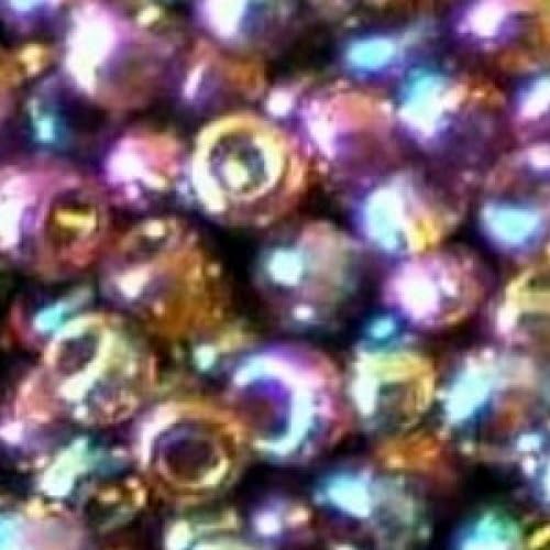 50g / 2000 beads+ / Rainbow Seed Beads - Purple/Iris - S0028-11/0