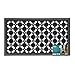 Produktbild JVL Robuster Gummi Ellipse Design Kreise Boden Fußmatte, schwarz, 40 x 70 cm