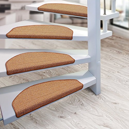 15 Stück Pure Nature Sisal Stufenmatten Set – Größen wählbar – Honey-Gold - 3