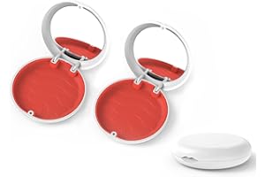 YOUYA DENTAL - Funda de retención de alineador ortodóntico sólido, 2 unidades, caja de retención de dentadura falsa, protector bucal, funda protectora con espejo para odontología de cuidado bucal