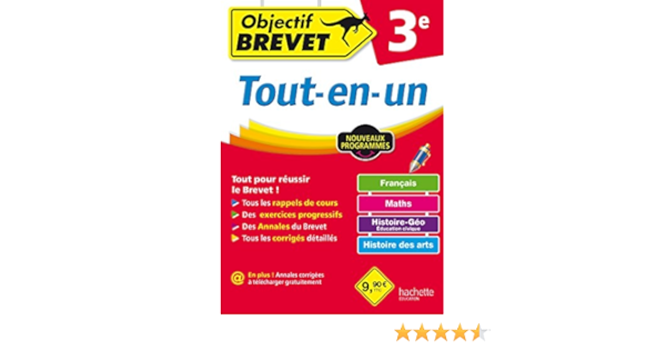 Amazon Fr Objectif Brevet 3e Tout En Un Saisse Christophe Rousseau Philippe Bonnet Laurent Lisle Isabelle De Livres