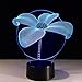 Produktbild GZXCPC Blumen Blumen kreative 3D-Illusion Lampe,3d führte Touch bunte Schreibtischlampe Atmosphäre Acryl stereoskopischen usb Tischlampe