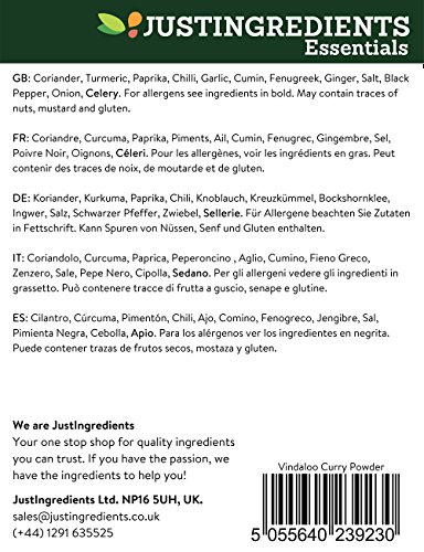 JustIngredients Essentials Vindaloo, 250 g - Pack of 5