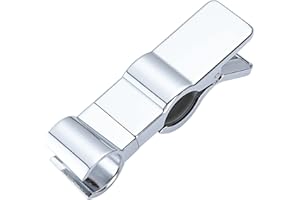 Amfrpar Staffa Supporto Doccia, Supporto Doccetta per Asta, Universale Staffa per Doccia Regolabile a 45° Soffione Doccia da 20-29 mm per Tubo Doccia, Metallo Supporto Doccia Saliscendi (Argente)