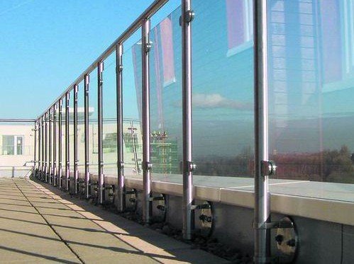 4tlg. Kenley Glashalter Glasklemme Glas Klemmhalter – Edelstahl AISI 304 – Spiegelnde Oberfläche - 5