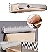 Carejoy Waterproof Cordless Soundless Adult Children Baby Electric Hair Trimmers Hair Clipper Washable (Golden)