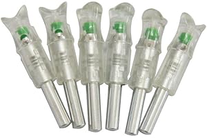 JIEXI HWYP Archery Nocks Automatically Bow String Activated Lighted Led Arrow Nocks for Crossbow Pack of 6