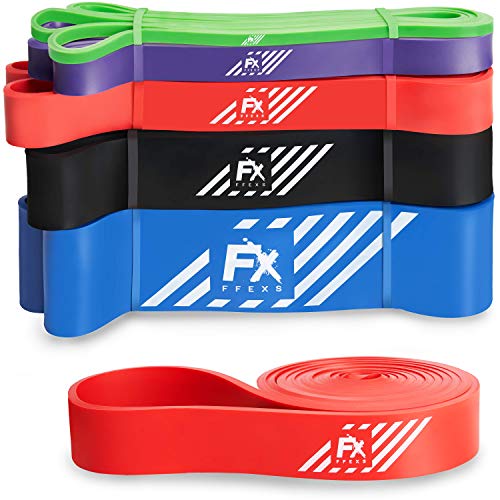FX FFEXS Premium Pull Up Resistance Bands for Assisted for Pull Up Chin Up Exercise (Red)