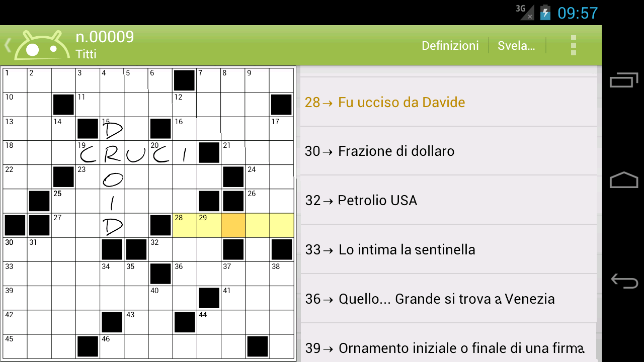 Crucidroid cruciverba in italiano Amazon.it Appstore per Android