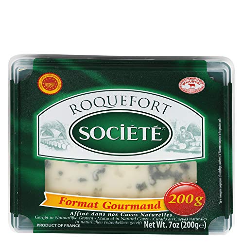 Société, Queso azul artesanales Roquefort - 8 de 200 gr. (Total 1600 gr.) B07FYZ5CVJ