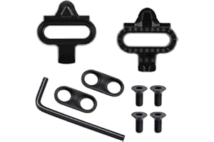 RHQFDM 2 pezzi tacchette SPD Set di pedali Set di accessori per bicicletta Set di tacchette per mountain bike ciclismo indoor compatibile con pedali Shimano MTB SPD (SH51)