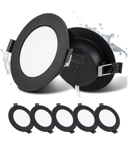 Goof Rings – Opvulringen voor Inbouwspots – Set van 3 – ABS Kunststof – Maten 100x62 / 110x72 / 120x82 mm – Zwart of Wit – Voor Plafondspots & Spotverlichting (Wit, 120x82
