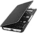 Produktbild StilGut Book Type Case, Hülle Leder-Tasche für BlackBerry KEYone. Seitlich klappbares Flip-Case aus Echtleder für das Original BlackBerry KEYone, Schwarz Nappa