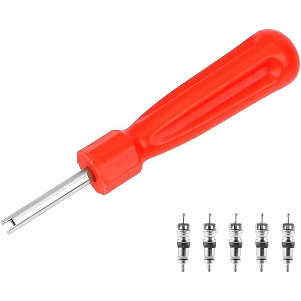 Kit Démonte Valve Pneu 11 Pièces - Extracteur Noyau Valve Voiture/moto - Outil Réparation Cuivre