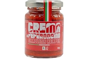 MR. PIC Crema di peperoncino Carolina Reaper (90 g) - IL PIÙ PICCANTE DEL MONDO - Mr PIC®: il Peperoncino Toscano di alta qualità - Carmazzi: la più ampia linea di prodotti piccanti in Italia