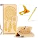 Produktbild Huawei Y625 Handyhülle Lanyard PU Etui Schale Ledertasche Case, Herzzer Guter Schutz Hoch Hochwertig Tasche Schutzhülle Zum Aufklappen und Brieftasche Hülle Leder Flip Case, Elegant Schutztasche Lederhülle mit Magnet Kartenfach Muster [Gelb Traumfänger] Modisch Ultra Dünn Slim Standfunktion Bookstyle Geldbörse Handytasche Hülle Wallet Hardcase Cover für Huawei Y625 + 1 x Frei Gelb Handy Ständer + 1 x Frei Gelb Stift Stylus